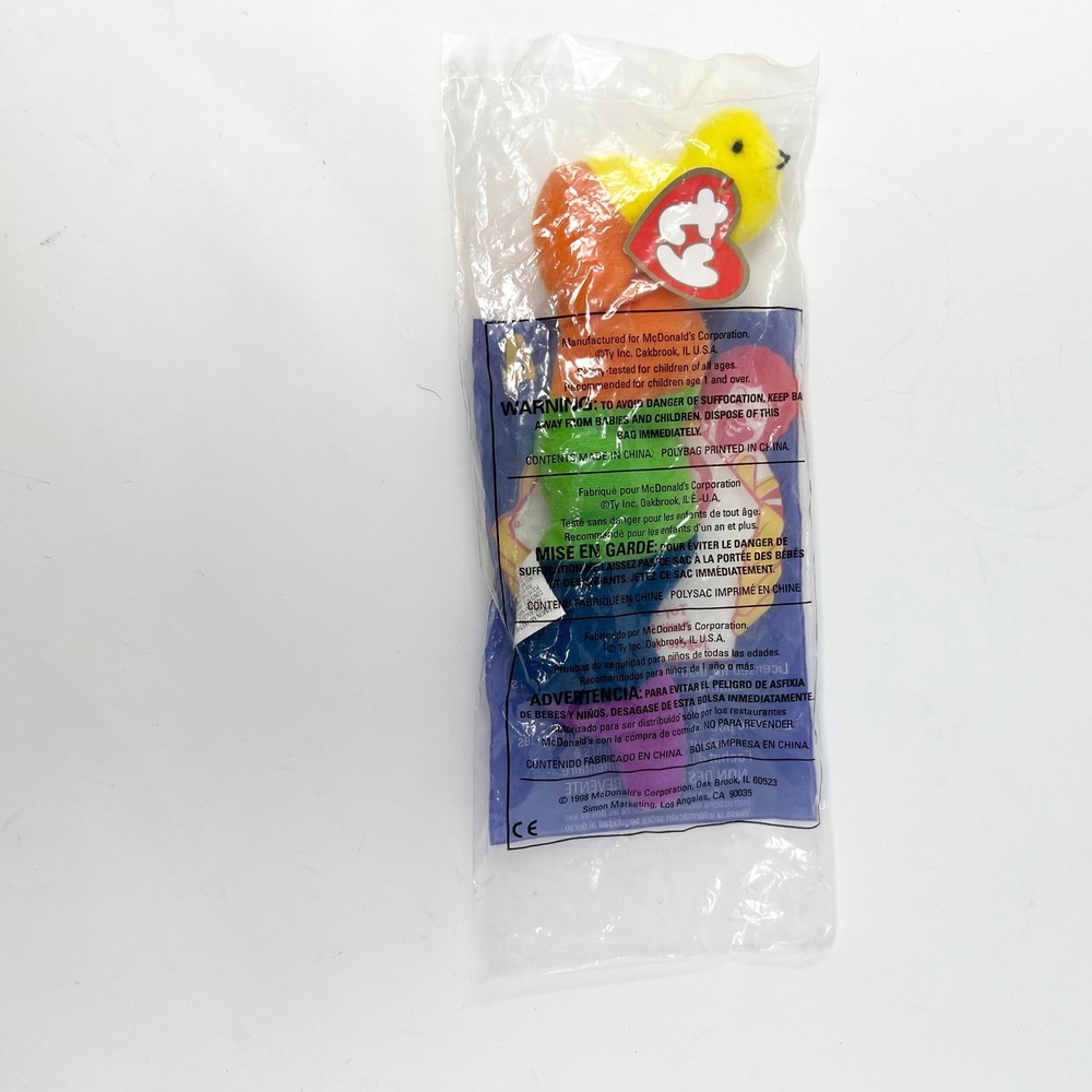 1999 McDonalds Teenie Beanie Babies Set of 4 Sealed Freckles Bongo Smoochy Inch - Picture 7 of 8